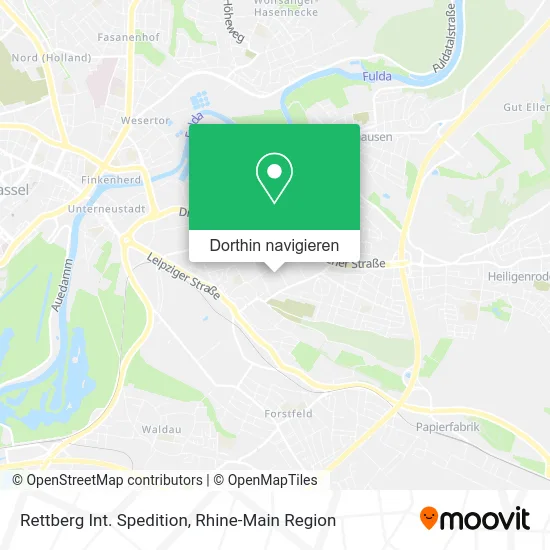 Rettberg Int. Spedition Karte