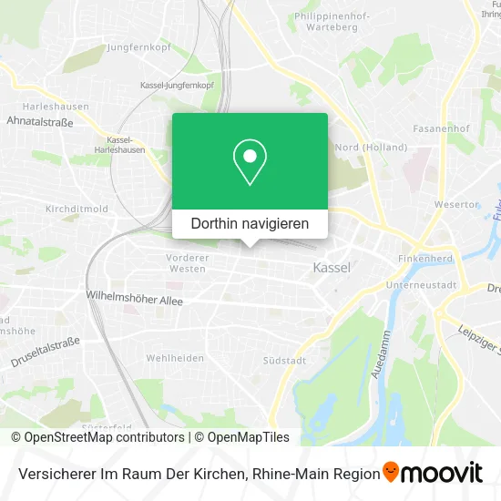 Versicherer Im Raum Der Kirchen Karte