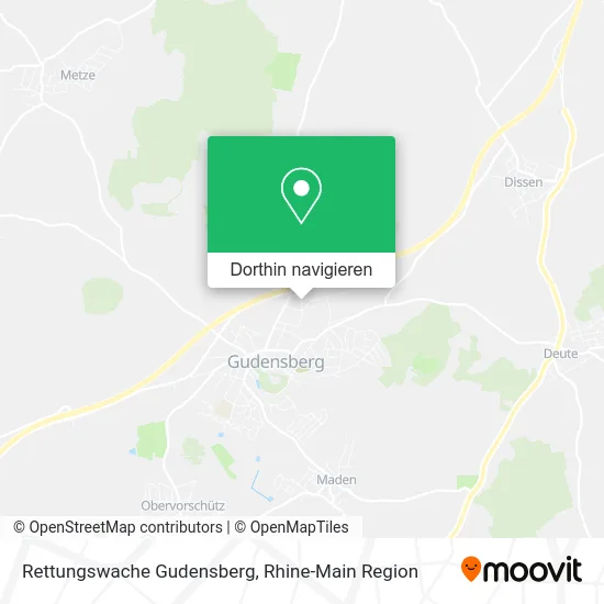 Rettungswache Gudensberg Karte