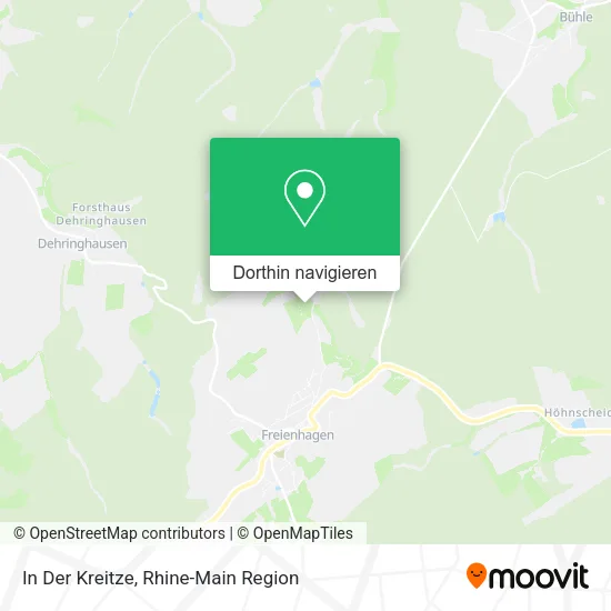 In Der Kreitze Karte