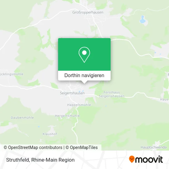 Struthfeld Karte