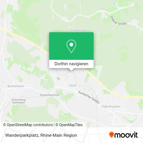 Wanderparkplatz Karte