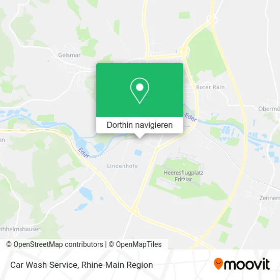 Car Wash Service Karte