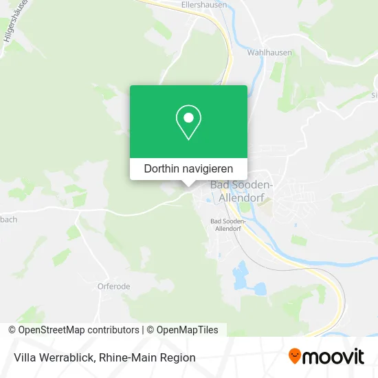 Villa Werrablick Karte