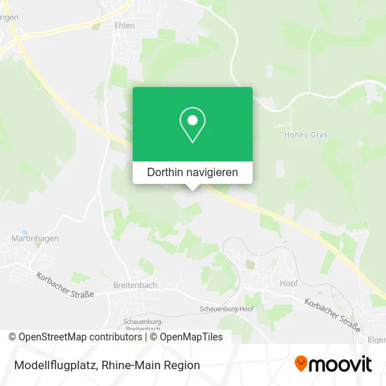 Modellflugplatz Karte