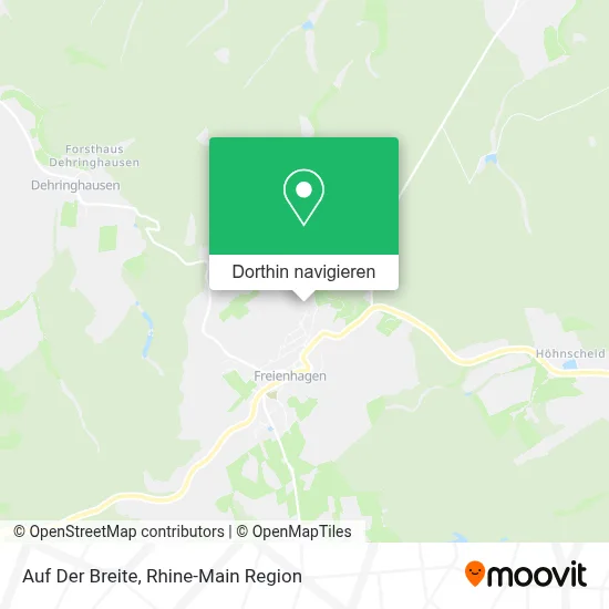 Auf Der Breite Karte