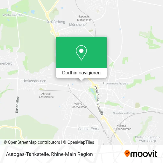 Autogas-Tankstelle Karte