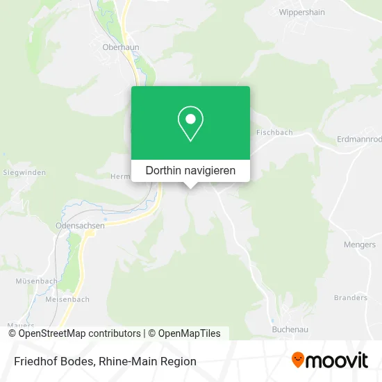 Friedhof Bodes Karte