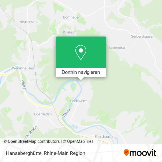 Hanseberghütte Karte