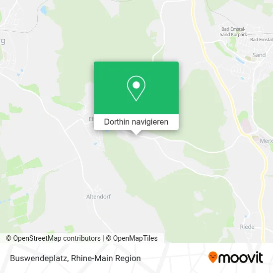 Buswendeplatz Karte