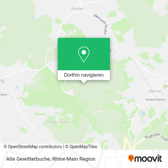 Alte Gewitterbuche Karte