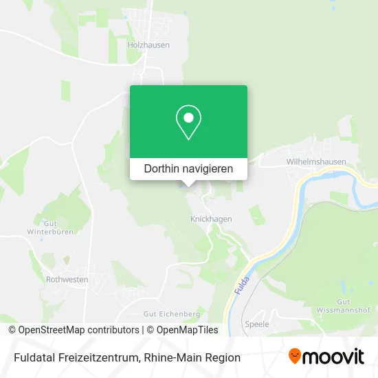 Fuldatal Freizeitzentrum Karte