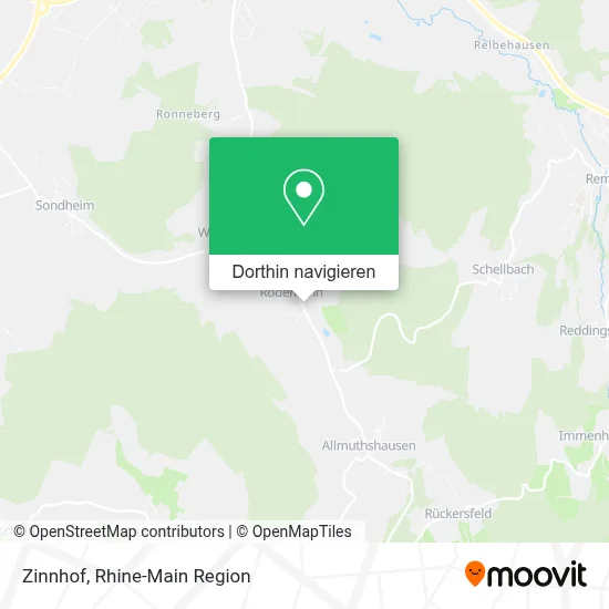 Zinnhof Karte