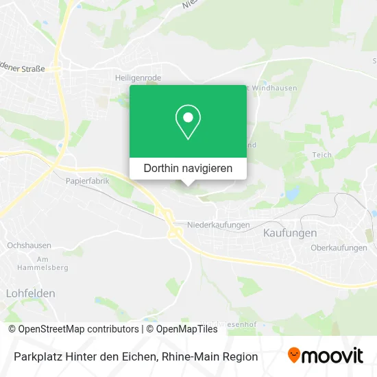 Parkplatz Hinter den Eichen Karte