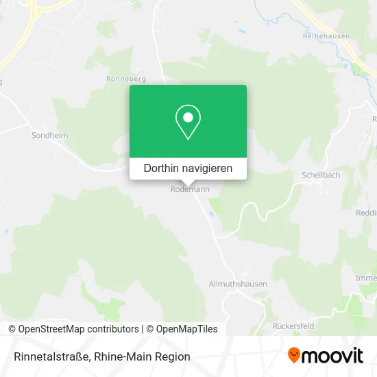 Rinnetalstraße Karte