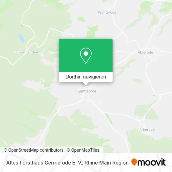 Altes Forsthaus Germerode E. V. Karte