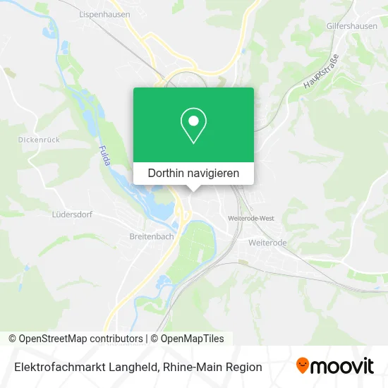 Elektrofachmarkt Langheld Karte