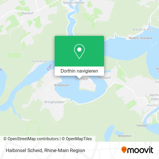 Halbinsel Scheid Karte