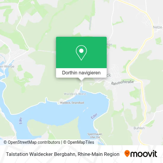 Talstation Waldecker Bergbahn Karte
