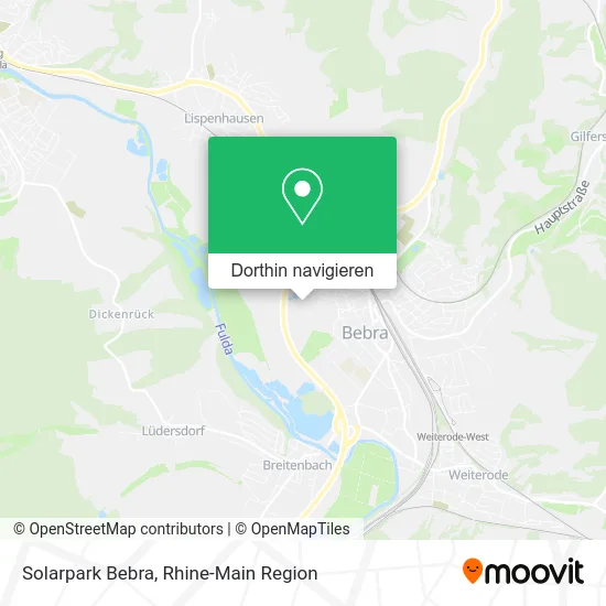 Solarpark Bebra Karte