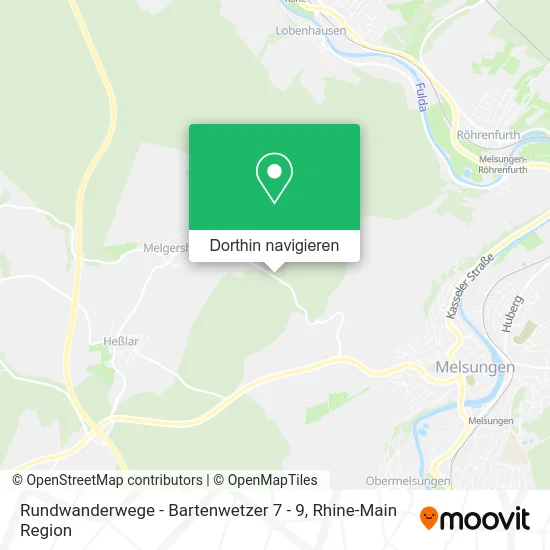 Rundwanderwege - Bartenwetzer 7 - 9 Karte