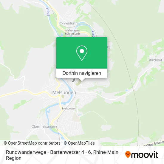 Rundwanderwege - Bartenwetzer 4 - 6 Karte