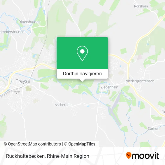 Rückhaltebecken Karte