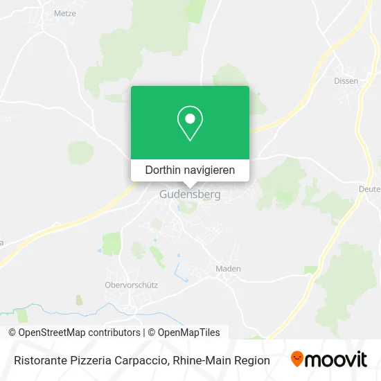 Ristorante Pizzeria Carpaccio Karte