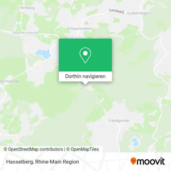 Hasselberg Karte