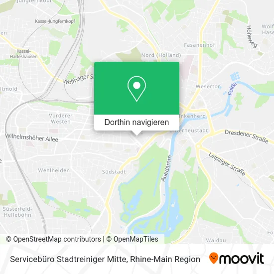 Servicebüro Stadtreiniger Mitte Karte