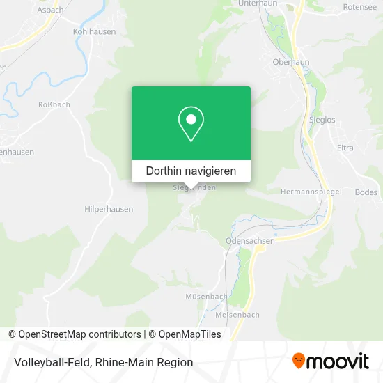 Volleyball-Feld Karte