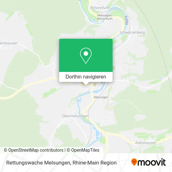 Rettungswache Melsungen Karte