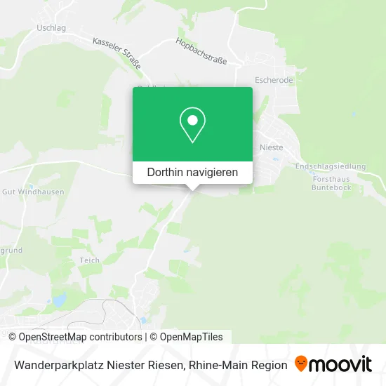 Wanderparkplatz Niester Riesen Karte