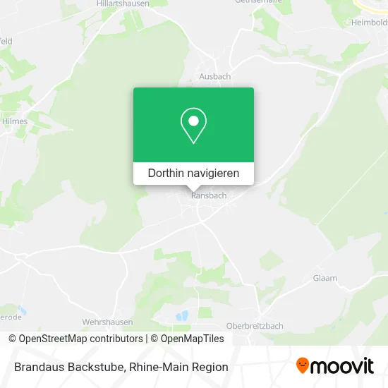 Brandaus Backstube Karte