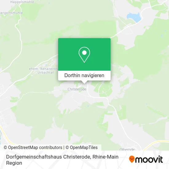 Dorfgemeinschaftshaus Christerode Karte