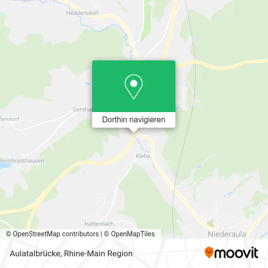 Aulatalbrücke Karte