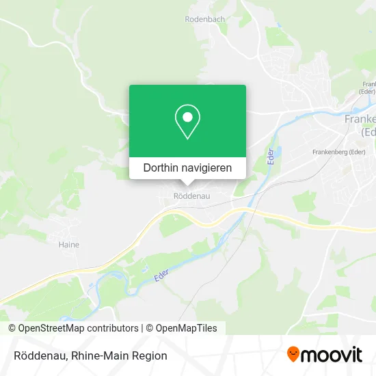 Röddenau Karte