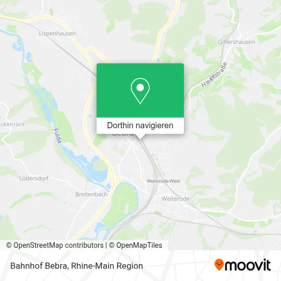 Bahnhof Bebra Karte