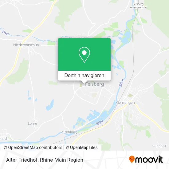 Alter Friedhof Karte