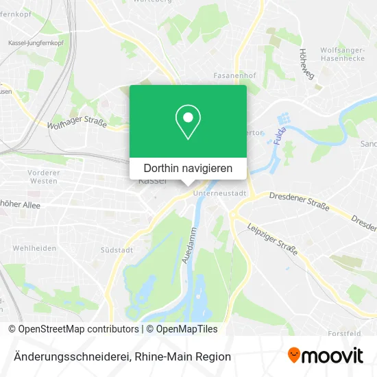 Änderungsschneiderei Karte