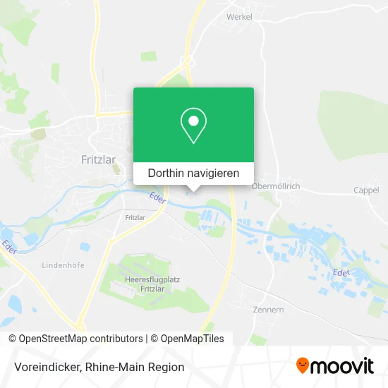 Voreindicker Karte