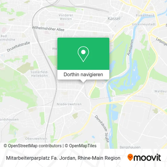 Mitarbeiterparplatz Fa. Jordan Karte