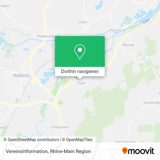 Vereinsinformation Karte