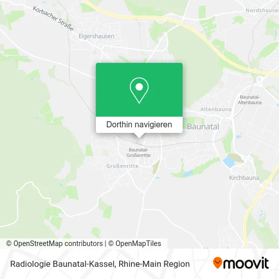 Radiologie Baunatal-Kassel Karte
