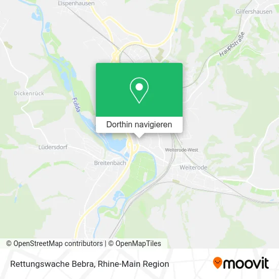 Rettungswache Bebra Karte