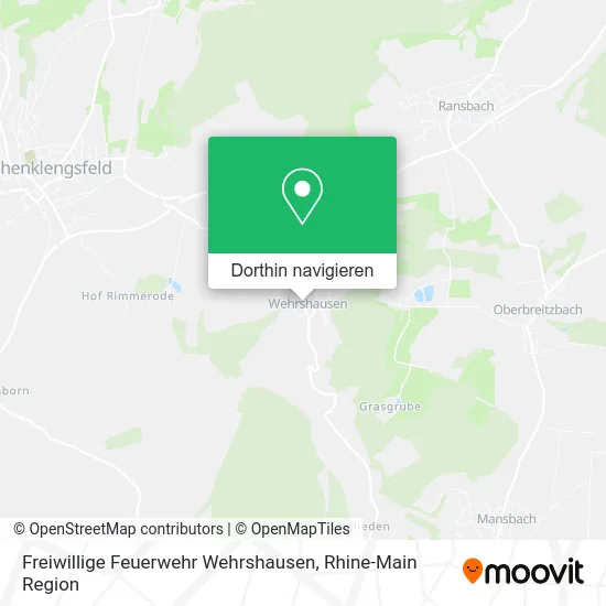 Freiwillige Feuerwehr Wehrshausen Karte