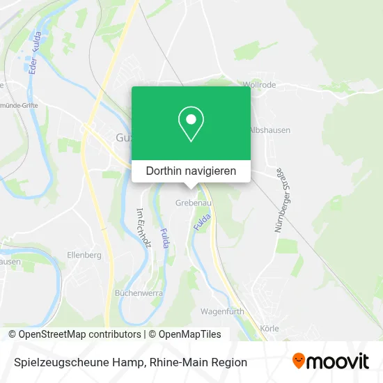Spielzeugscheune Hamp Karte