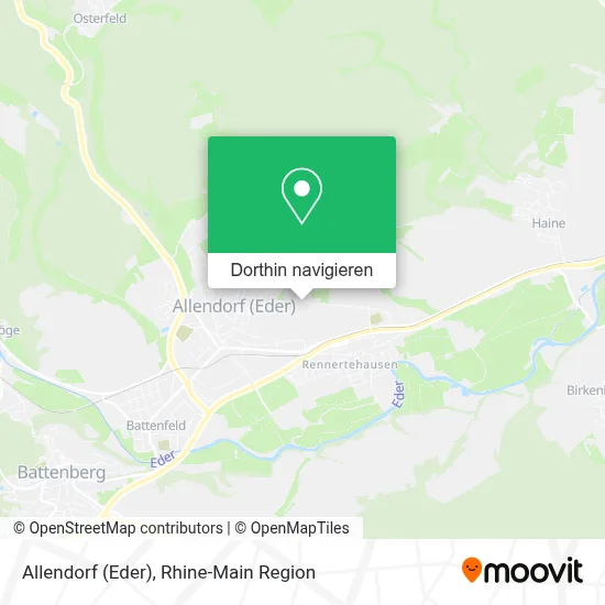 Allendorf (Eder) Karte