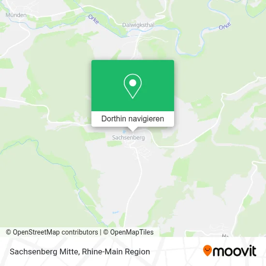 Sachsenberg Mitte Karte