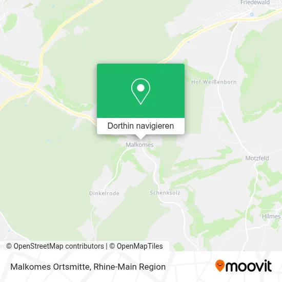 Malkomes Ortsmitte Karte